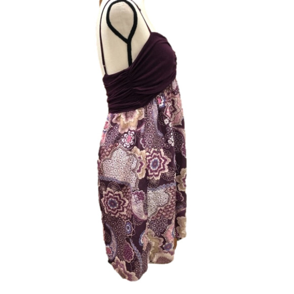 ANTHROPOLOGIE Pinkerton Plum Floral Paisley Chemise M - Picture 5 of 9